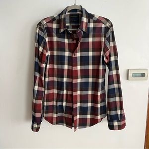Banana Republic micro-flannel shirt